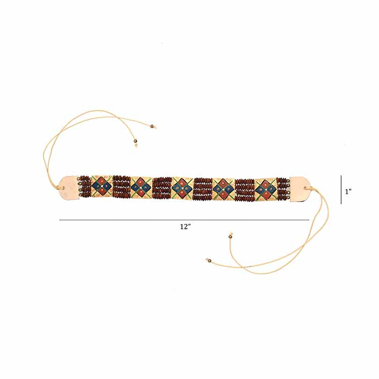 The Guards of Empress III Handcrafted Tribal Dhokra Square Choker - Fashion & Lifestyle - 5