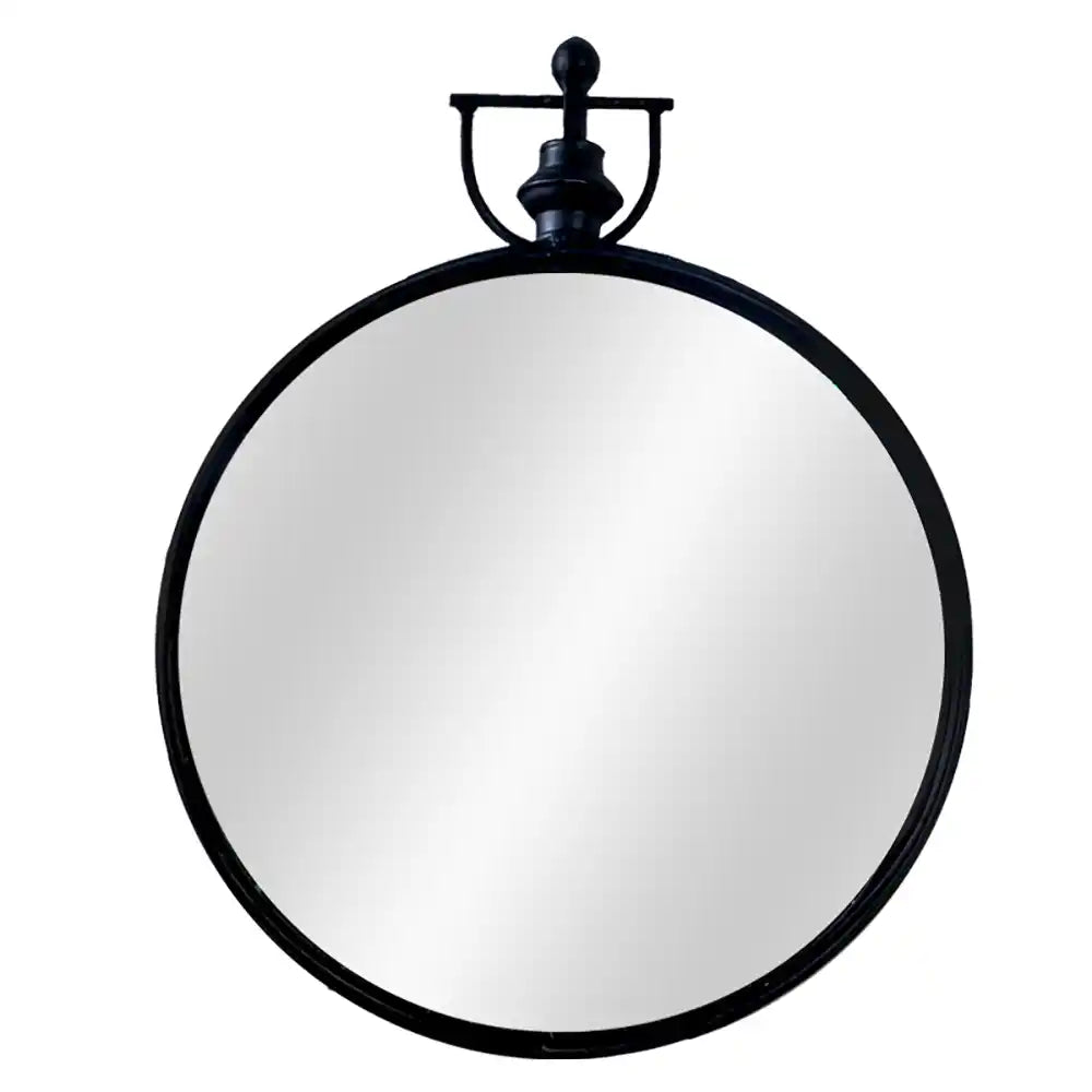 Tess Metallic Round Mirror (21in x 16in x 2in) - Home Decor - 3