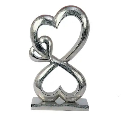 Family Heart Silver Sculpture Large 72-688-41-1