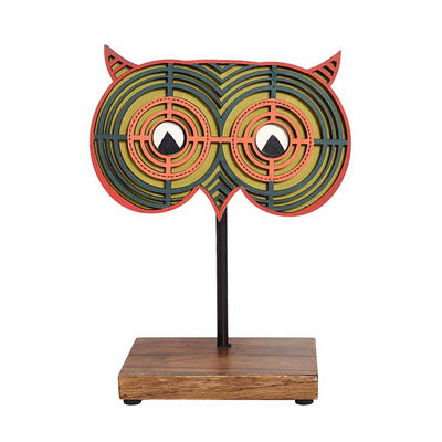Owl's Eye Table Mask Stand (Green) - Decor & Living - 3