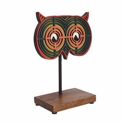 Owl's Eye Table Mask Stand (Green) - Decor & Living - 2