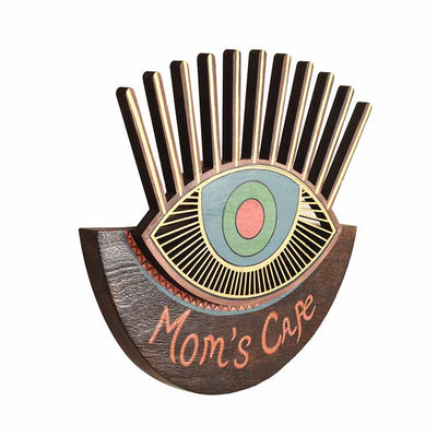Handcrafted Mom's Cafe Totem for Kitchen (9.5x1x9") - Wall Decor - 2