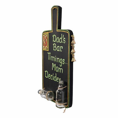 "Dad's Bar" Handcrafted in Wood (9x2x17") - Wall Decor - 3