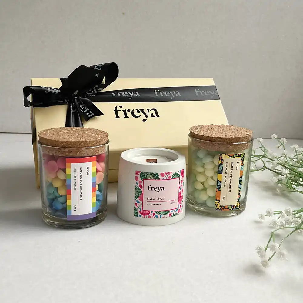 Trio Gift Set | 2 Wax Melts, 1 Soy Candle - Home Decor - 3