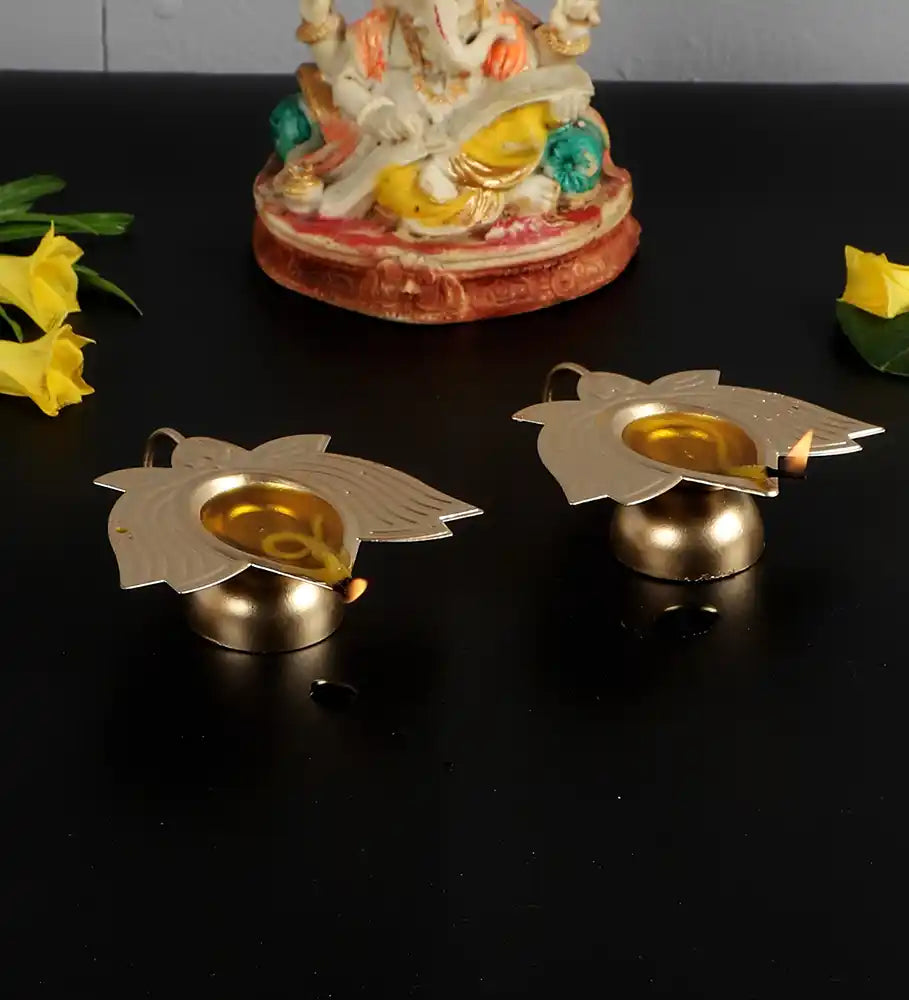 Gold Lotus Dia Set of 2