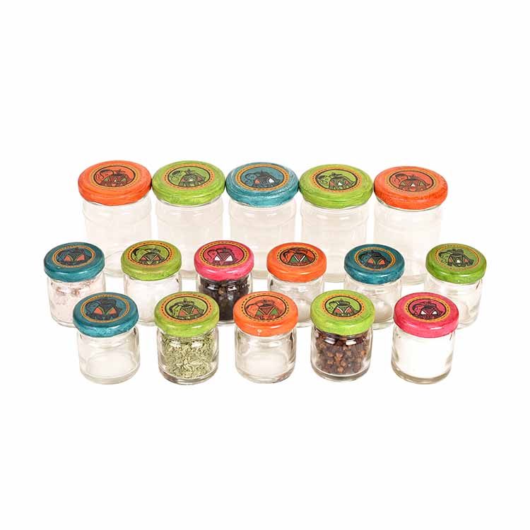 Spices Organiser For Wall Set of 16 (20x2x13") - Dining & Kitchen - 5