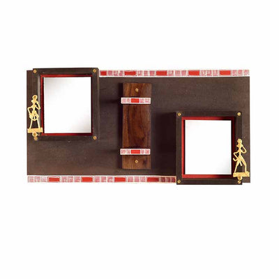 Dhokra Twins Wall Decor Accent Panel - Storage & Utilities - 2