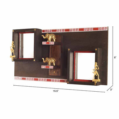 Dhokra Twins Wall Decor Accent Panel - Storage & Utilities - 4