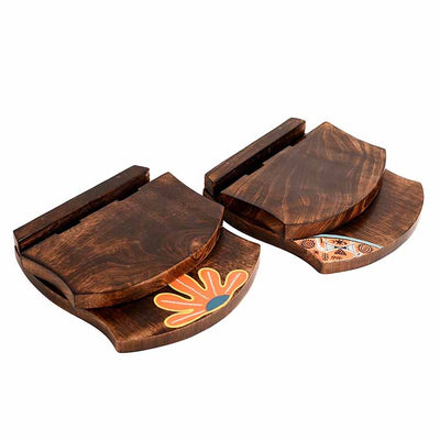 Wall Decor Handcrafted Wooden Shelves - Set of 2 (6.5x5x7") - Storage & Utilities - 4