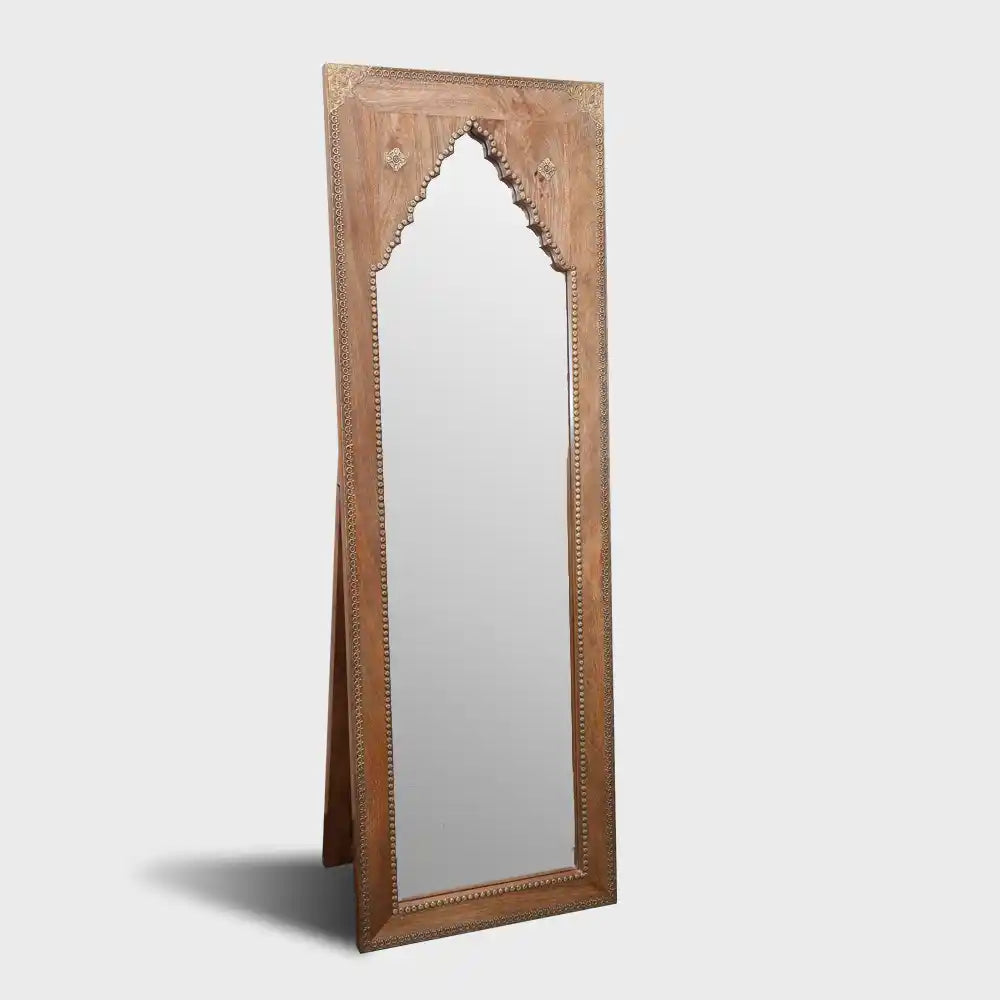 Ausar Minaret Mirror Frame Full Length Standing Mirror (20in x 1in x 58in) - Home Decor - 6