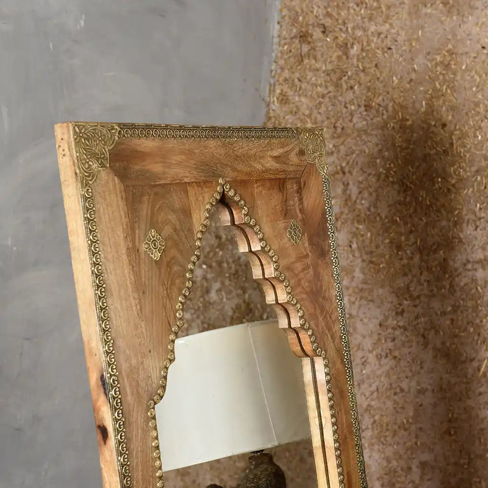 Ausar Minaret Mirror Frame Full Length Standing Mirror (20in x 1in x 58in) - Home Decor - 3