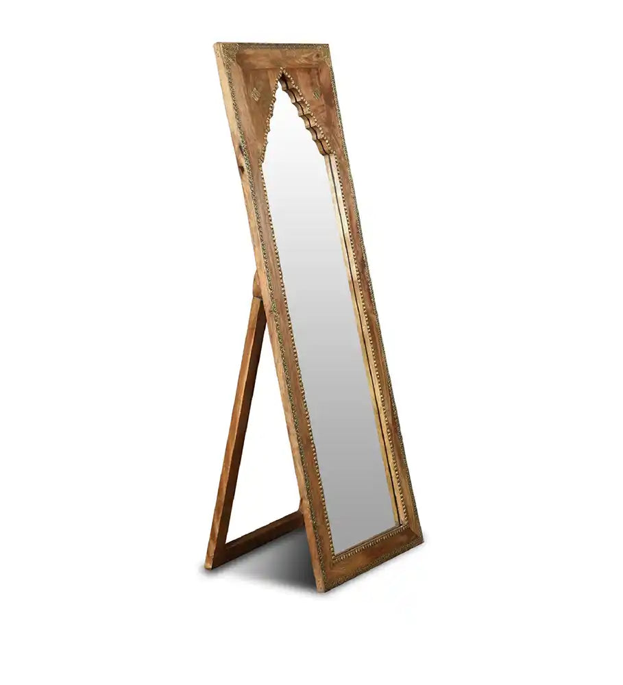 Ausar Minaret Mirror Frame Full Length Standing Mirror (20in x 1in x 58in) - Home Decor - 5