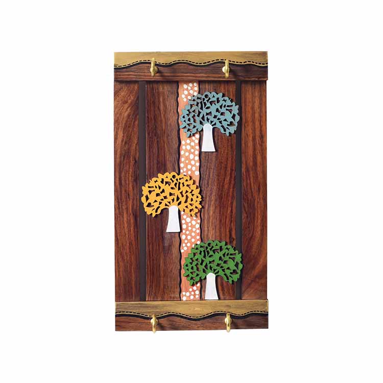 Trinity of Trees Key Hanger (9x5x1.5") - Wall Decor - 2
