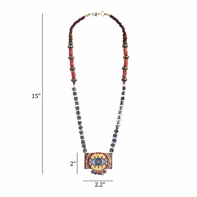 Evil Eye' Round-B Handcrafted Tribal Dhokra Necklace - Fashion & Lifestyle - 5