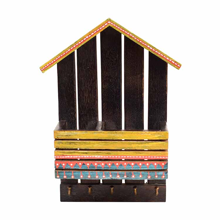 Mera Ghar Key Hanger with Storage Box (7x2.6x9.4") - Wall Decor - 5