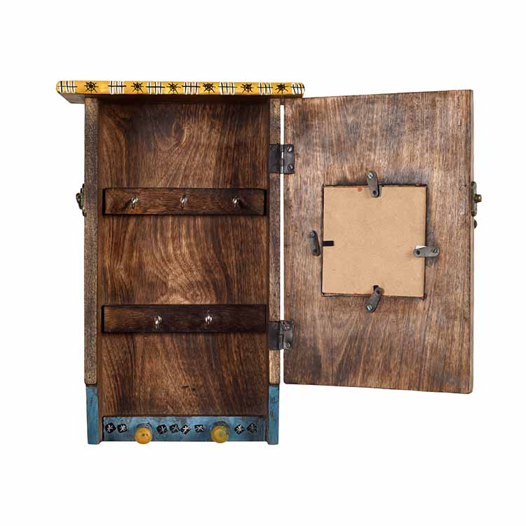 Hooting Owl Key Hanger with Storage Box - Wall Decor - 6