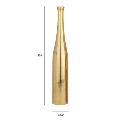 Full Gold Champagne Large Bottle Vase-60-702-50