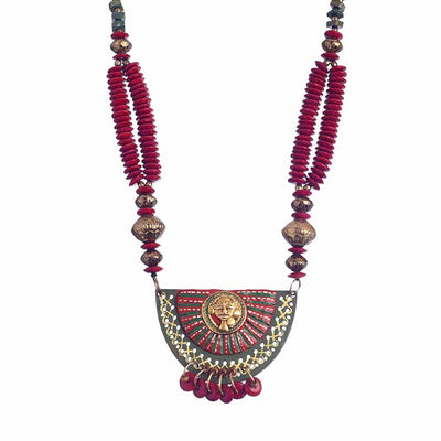 The Princess Aura' Handcrafted Tribal Dhokra Necklace - Fashion & Lifestyle - 2