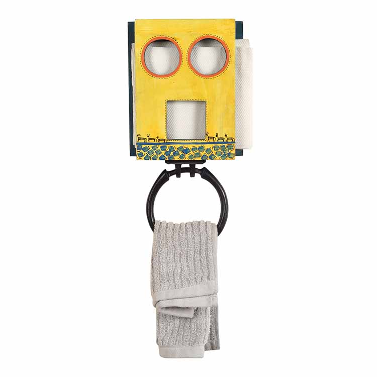 Robo Face Towel Hanger (6x2.5x7") - Storage & Utilities - 2