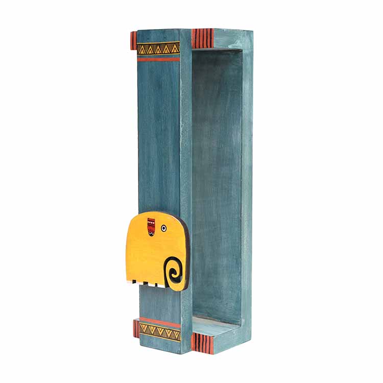 Happy Elephant Wall Mounted Towel Rack (4x3.5x12") - Storage & Utilities - 2