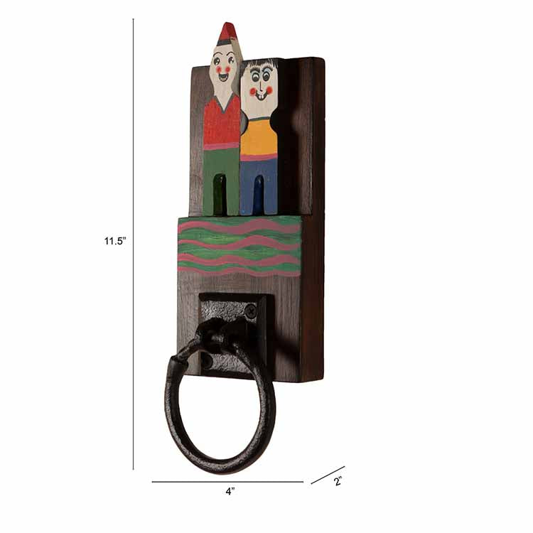 Tidy Me' Wooden Towel Hanger (4x2x11.5") - Storage & Utilities - 4