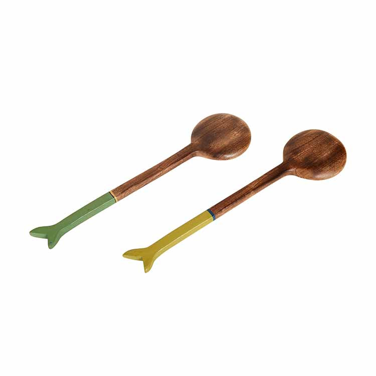 Handcrafted Wooden Ladles (Set of 2) - Dining & Kitchen - 5