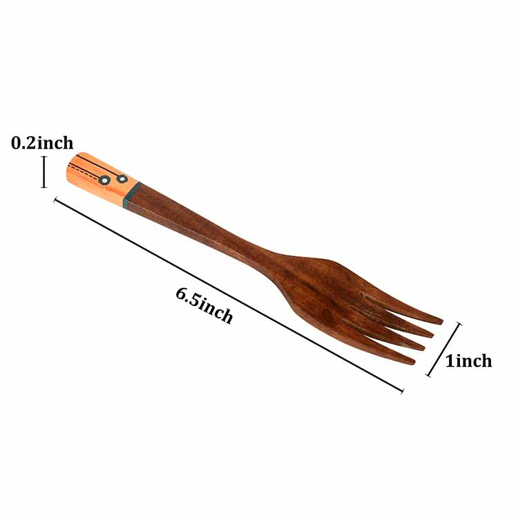 Handcrafted Wooden Forks (Set of 6) - Dining & Kitchen - 5