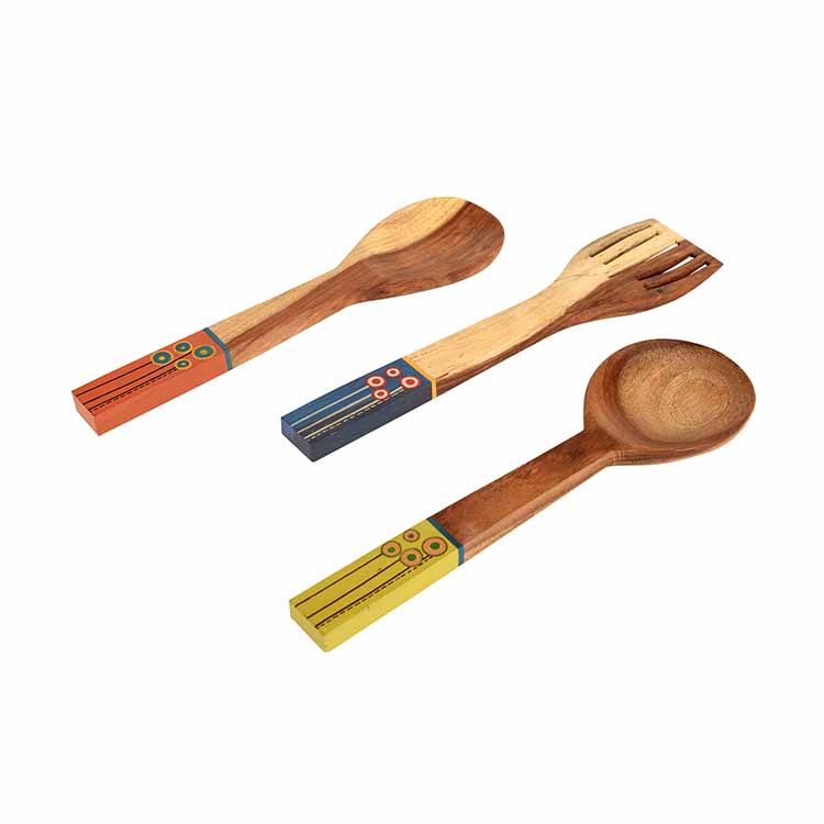 Handcrafted Wooden Ladles (Set of 3) - Dining & Kitchen - 2