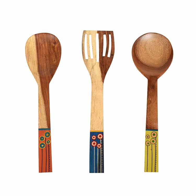 Handcrafted Wooden Ladles (Set of 3) - Dining & Kitchen - 3
