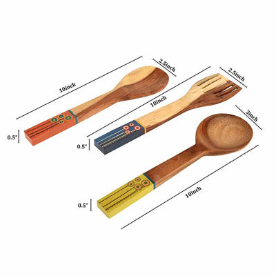 Handcrafted Wooden Ladles (Set of 3) - Dining & Kitchen - 4