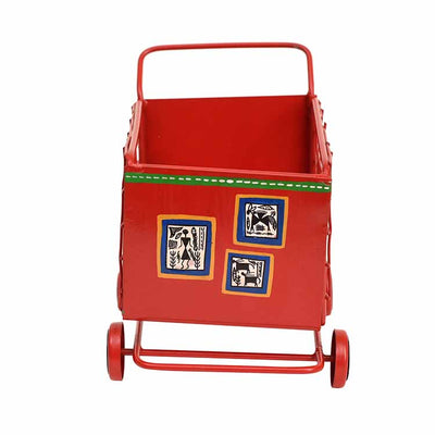 Funky Snacks Serving Trolly in Red Color (6x4.4x5.2") - Dining & Kitchen - 3