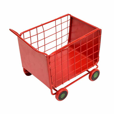 Funky Snacks Serving Trolly in Red Color (6x4.4x5.2") - Dining & Kitchen - 5