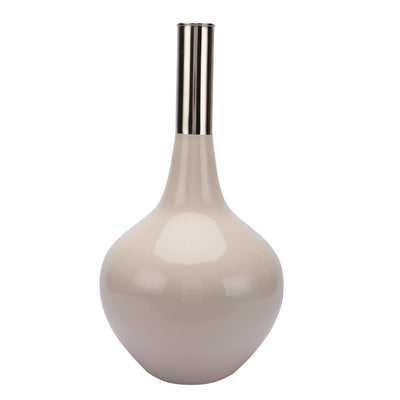 Stout Deidra Fawn White Brass Vase-53-123-48-1