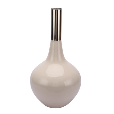 Stout Deidra Fawn White Brass Vase-53-123-48-1