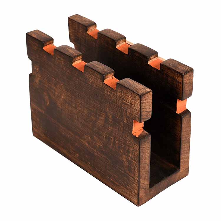 Magazine Holder Handcrafted Wooden (7x3x5") - Storage & Utilities - 6