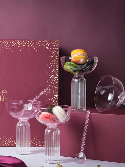 Roseate Dessert Bowl / Glass Gift Box (Set of 4) - Dining & Kitchen - 1