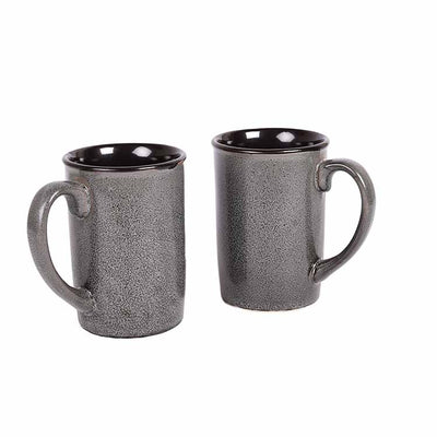 Coffee Mug Ceramic Grey - Set of 2 - Dining & Kitchen - 4