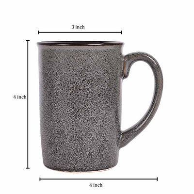 Coffee Mug Ceramic Grey - Set of 2 - Dining & Kitchen - 5