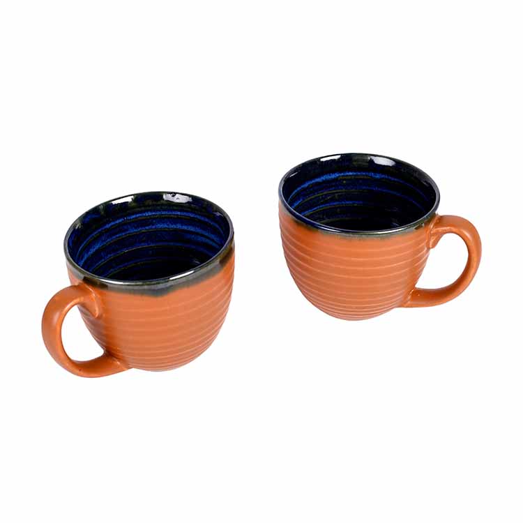 Coffee Mug Ceramic Brown - Set of 2 - Dining & Kitchen - 3
