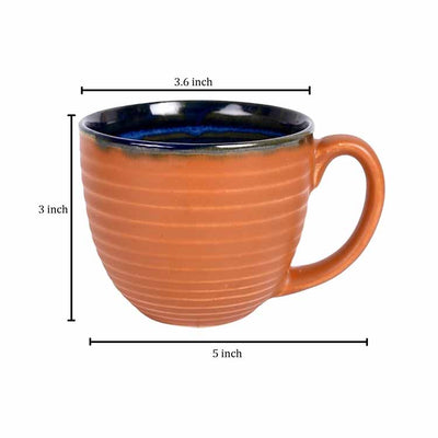 Coffee Mug Ceramic Brown - Set of 2 - Dining & Kitchen - 4
