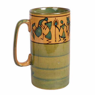 Mug Ceramic Yellow Warli - Set of 2 - Dining & Kitchen - 2