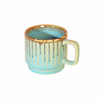 Teal Stripes Tea Cups - Set of 6 - Dining & Kitchen - 3