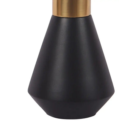 Matt Gold and Black Aluminium Deidra Table Vase-52-346-25-2