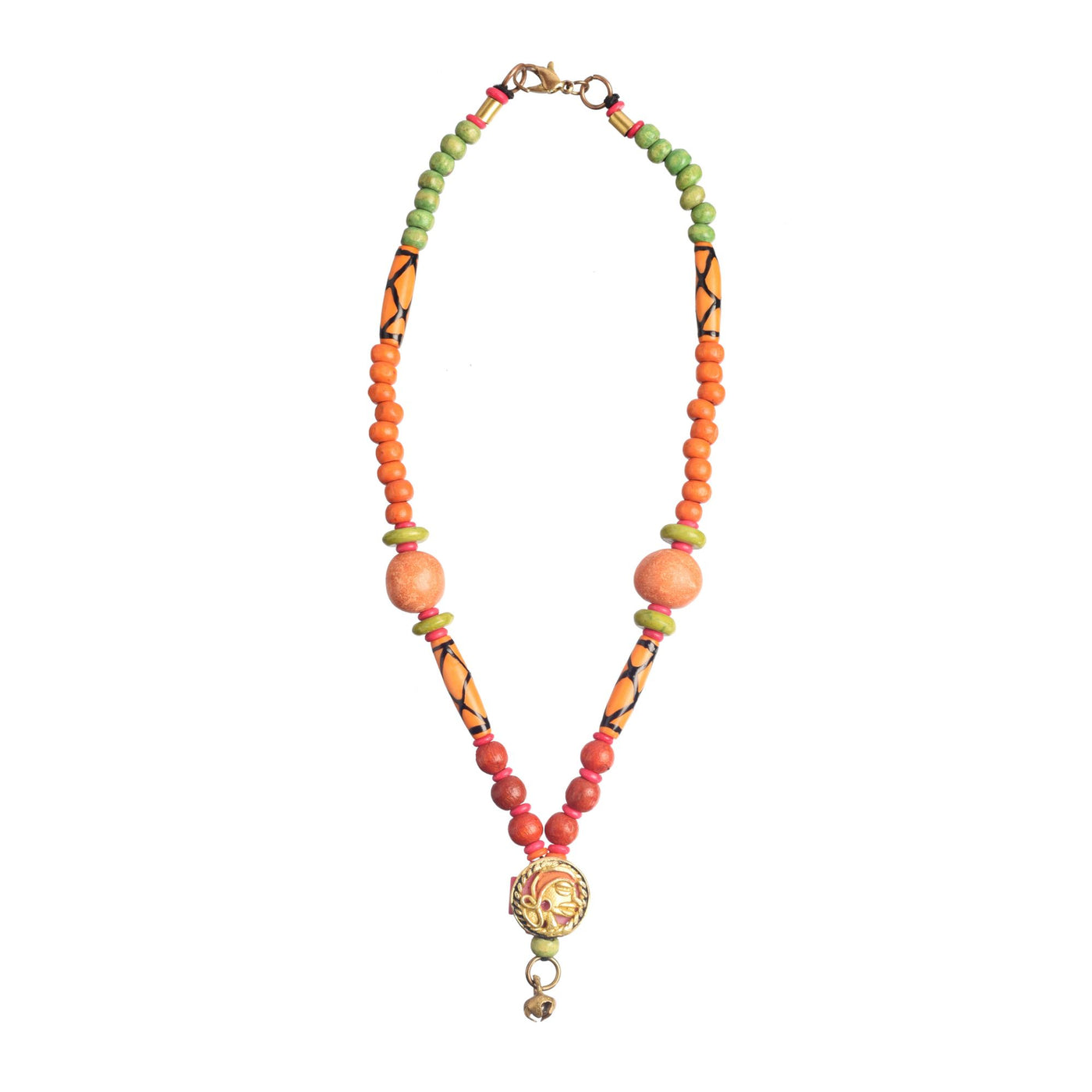 The Orange Queen Handcrafted Tribal Necklace - Fashion & Lifestyle - 4