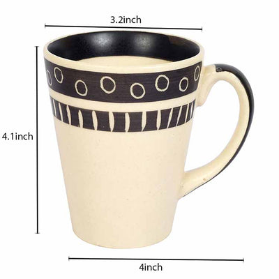Mug Ceramic Black Polka - Set of 2 (4x3.2x4.1") - Dining & Kitchen - 4