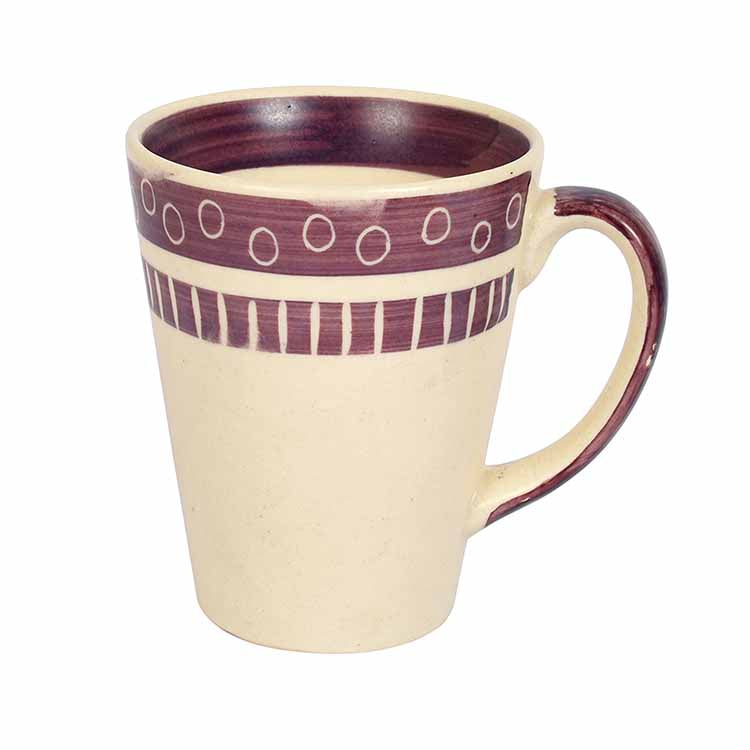 Mug Ceramic Magenta Polka - Set of 2 (4x3.2x4.1") - Dining & Kitchen - 3