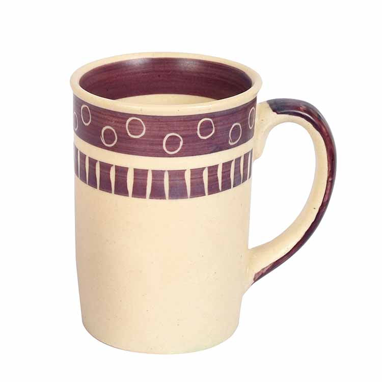 Mug Ceramic Magenta Polka - Set of 2 (4x3x4") - Dining & Kitchen - 3