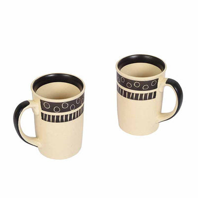 Mug Ceramic Black Polka - Set of 2 (4x3x4") - Dining & Kitchen - 5