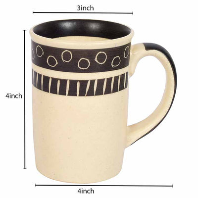 Mug Ceramic Black Polka - Set of 2 (4x3x4") - Dining & Kitchen - 4