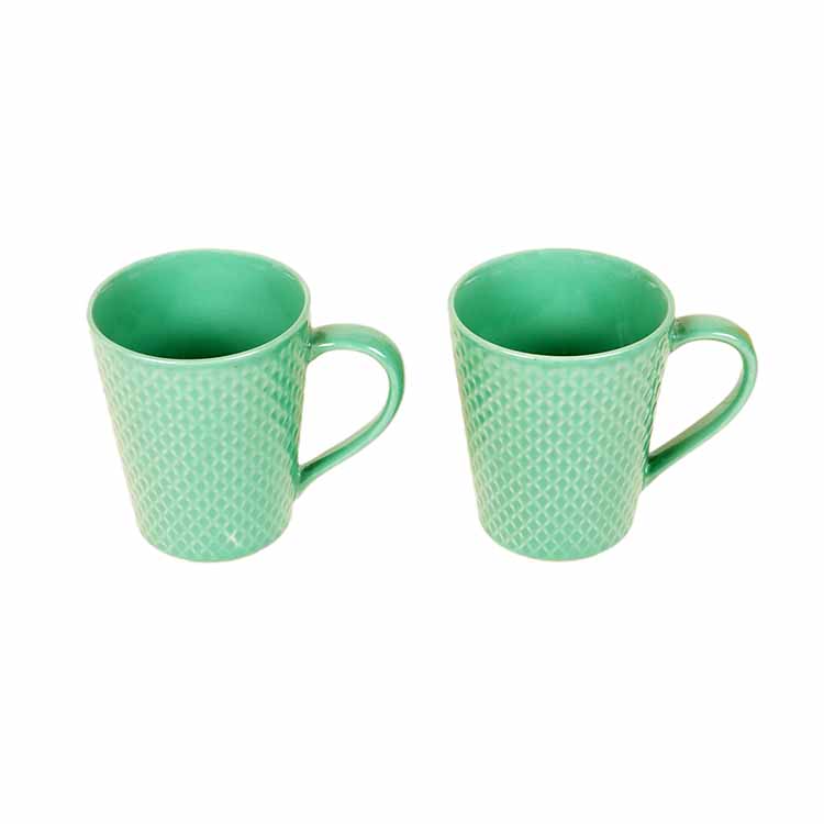 Turquoise Blue Coffee Mugs - Set of 2 - Dining & Kitchen - 5